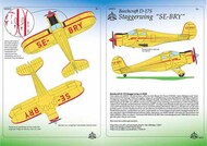  Moose Republic Decals  1/48 Beech 17 Staggerwing SE-BRY [UC-43 D17S] RBDS48001