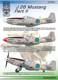  Moose Republic Decals  1/48 J 26/S 26 North-American P-51D Mustang Part 2 RBDS48003