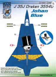 Saab J 35J Draken 35540 Johan Blue #RBDS48034