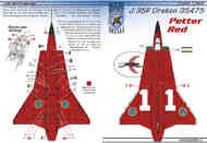 J 35F1 Draken 35475 'Petter Red' #RBDS48035