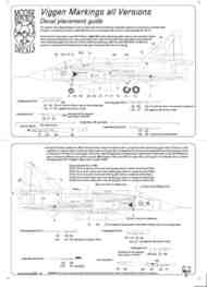 Saab JA-37 'Viggen' Stencils for all versions [JA-37 AJ-37 Sk-37 SF-37 AJS-37] #RBDS72019