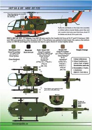  Moose Republic Decals  1/72 HKP 9A/HKP 9B MBB Bo-105 GSH RBDS72024