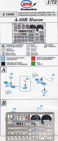  MPM  1/72 Douglas A-20B Havoc (MPM) MPMK72003