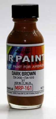  MRP/Mr Paint  NoScale MRP161 - Dark Brown - CSN 2430 + CSN 1010 3:1 30ml (for Airbrush only) MRP161