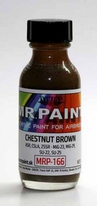  MRP/Mr Paint  NoScale MRP166 - Chestnut Brown - Mig 23, Mig 29, Su 22, Su 25 30ml (for Airbrush only) MRP166