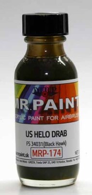  MRP/Mr Paint  NoScale MRP174 - US Helo Drab FS34031 30ml (for Airbrush only) MRP174