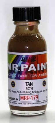  MRP/Mr Paint  NoScale MRP179 - Tan 507M - Modern Swedish AF 30ml (for Airbrush only) MRP179
