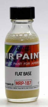  MRP/Mr Paint  NoScale MRP187 - Flat Base (add max 10% to color) 30ml (for Airbrush only) MRP187