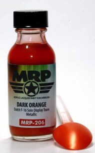  MRP/Mr Paint  NoScale MRP206 - Dark Orange - Dutch F-16 Demoteam 30ml (for Airbrush only) MRP206