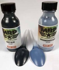  MRP/Mr Paint  NoScale MRP295 - Navy Blue + Intermediate Blue (J.A.S.D.F.) 2 Bottles 30ml (for Airbrush only) MRP295