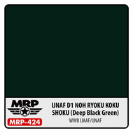  MRP/Mr Paint  NoScale IJNAF D1 Nohryokukushoku (Deep Black Green) 30ml (for Airbrush only) MRP424