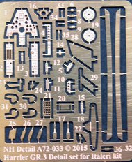 BAe Harrier GR.3 Detail Set (designed to be used with Italeri IT1278 kits) #NHA72033