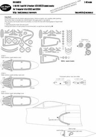  New Ware  1/48 Grumman F9F-3 Panther ADVANCED kabuki masks aircraft canopy including window seals, wheels, position lights, air intakes NWAM0113