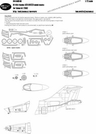  New Ware  1/72 Mask McDonnell RF-101A Voodoo ADVANCED for aircraft canopy including window seals, wheels. nose, camera windows NWAM0140