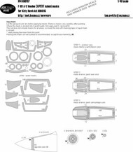  New Ware  1/48 McDonnell F-101A/C Voodoo EXPERT kabuki masks aircraft canopy including window seals and inner side masks, wheels NWAM0197