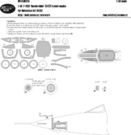  New Ware  1/48 Republic F-105D Thunderchief BASIC Mask (designed to be used with Hobby Boss kits) NWAM0214