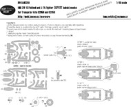  New Ware  1/48 Mikoyan MiG-21F-13 Fishbed/Chengdu J-7A EXPERT kabuki masks windows including seals and inner frames, all other clear parts, front wheel (designed to be used with Trumpeter kits) NWAM0259