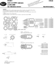  New Ware  1/48 IAI C-2/C-7 Kfir EXPERT kabuki masks canopy including inner side masks, other clear parts, wheels, tanks, exhaust nozzles, bombs, rockets (designed to be used with Avant Garde AMK88001 kits) NWAM0271