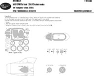  New Ware  1/48 Mikoyan MiG-19PM Farmer E BASIC kabuki masks aircraft canopy, other clear parts, wheels, steel panels. (designed to be used with Trumpeter kits) NWAM0375