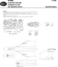  New Ware  1/72 Sukhoi Su-17M3 advanced fighter-bomber BASIC kabuki masksaircraft canopy, other clear parts, wheels and camouflage details (designed to be used with Modelsvit kits). NWAM0458