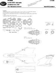 Sukhoi Su-17M3 advanced fighter-bomber EXPERT kabuki masksaircraft canopy including inner side masks, other clear parts, wheels and camouflage details (designed to be used with Modelsvit kits) #NWAM0459