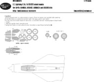  New Ware  1/72 BAC/EE Lightning F.2A, F.6 BASIC kabuki masksaircraft canopy NWAM0474