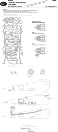  New Ware  1/48 Mikoyan MiG-25RBF EXPERT kabuki masks NWAM0479