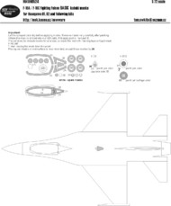  New Ware  1/72 General-Dynamics F-16A/Lockheed-Martin F-16C Fighting Falcon BASIC kabuki masks NWAM0524