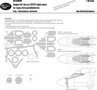  New Ware  1/48 Douglas F4D-1 Skyray EXPERT kabuki masks windows including inner side masks, other clear parts, wheels, anti-glare shield NWAM0596
