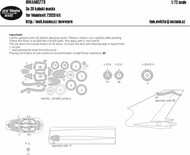  New Ware  1/72 Sukhoi Su-20 aircraft canopy, other clear parts, wheels, camouflage details NWAM0778