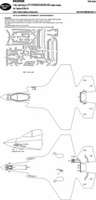 Lockheed-Martin F-35A Lightning II LATE VERSION CAMOUFLAGE kabuki masks #NWAM1040