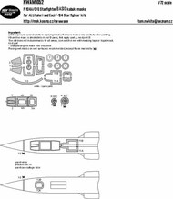  New Ware  1/48 Lockheed F-104A/F-104C/F-104G Starfighter BASIC kabuki masks NWAM1052