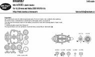  New Ware  1/48 MIG-15 BASIC kabuki masks aircraft canopy, all other clear parts, wheels NWAM1057