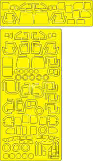 Sikorski H-19A Chickasaw EXPERT wheels and canopy frame paint masks NWAM1266