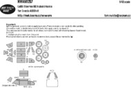 Lavochkin LaGG-3 Series 66 wheels and canopy frame paint masks NWAM1267