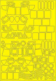 Sikorsky MH-60L Blackhawk EXPERT wheels and canopy frame paint masks NWAM1274