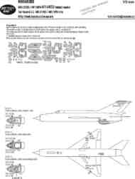  New Ware  1/72 MiG-21BIS/MiG-21MF/MiG-21MFN ADVANCED kabuki masks NWAM1300