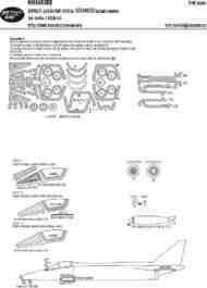 Sepecat Jaguar GR.1/GR.1A ADVANCED series Kabuki tape wheels and canopy frames paint masks #NWAM1308