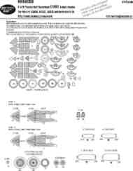 Republic P-47D Thunderbolt Razorback EXPERT kabuki masks #NWAM1334