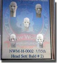  New World Miniatures  1/35 Head Set #2  (Bald) NWMH0002