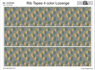 Rib tapes 4 color Lozenge #WWD32046