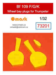 Wheel Bay Plugs - Bf.109F Bf.109G Bf109K (HAS kit) OMK73211