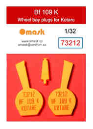  Omask  1/32 Wheel Bay Plugs - Bf.109K (KOT kit) OMK73212