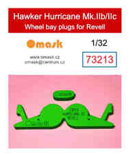  Omask  1/32 Wheel Bay Plugs - Hurricane Mk.IIc/IIc (REV kit) OMK73213