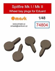  Omask  1/48 Wheel Bay Plugs - Spitfire Mk.I/II (EDU kit) OMK74804