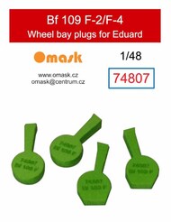  Omask  1/48 Wheel Bay Plugs - Bf.109F-2 Bf.109F-4 (EDU kit) OMK74807