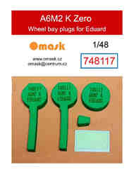 Wheel Bay Plugs - A6M2-K Zero (EDU kit) OMK748117