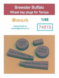  Omask  1/48 Wheel Bay Plugs - Brewster Buffalo (TAM kit) OMK74819