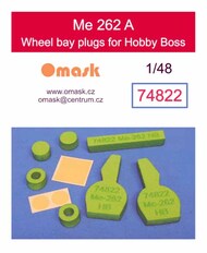  Omask  1/48 Wheel Bay Plugs - Me.262 (HBS kit) OMK74822