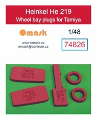  Omask  1/48 Wheel Bay Plugs - He.219 (TAM kit) OMK74826